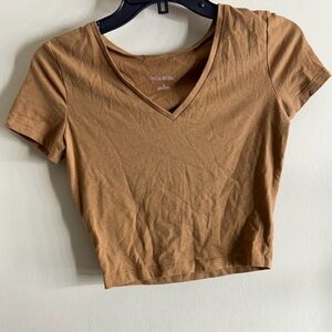 Wild Fable Brown Short Sleeve Tee